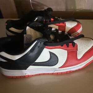 Nike Black, Red, and White Athletic Shoes